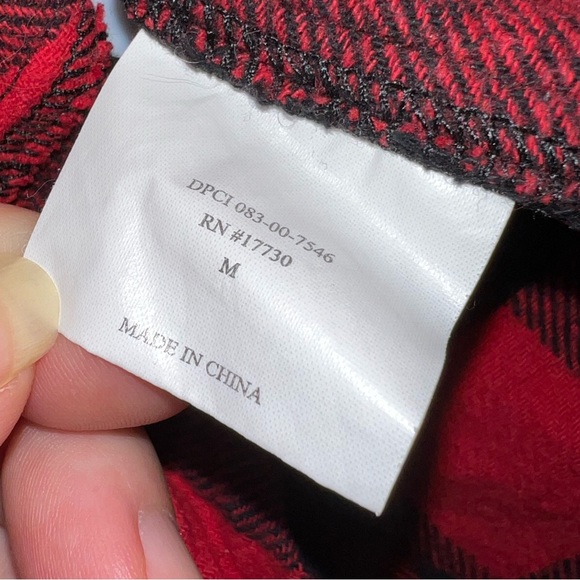 ❤️🖤Medium dog red and black buffalo plaid Christmas pajamas - Picture 3 of 6